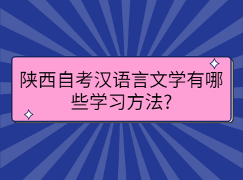 陜西自考漢語(yǔ)言文學(xué)